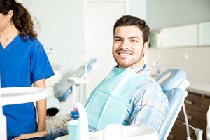 handsome man smiling