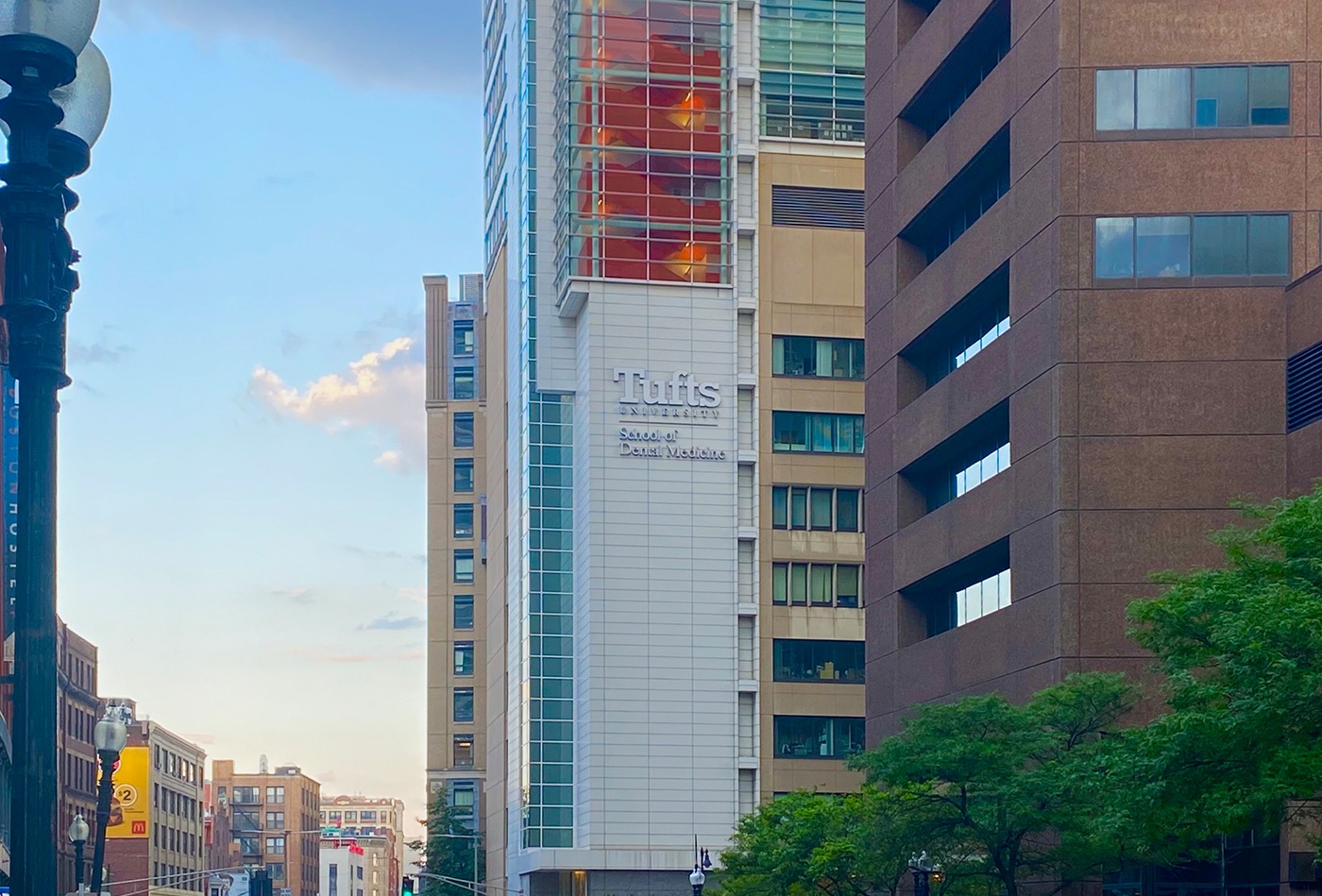 Exterior of tufts university