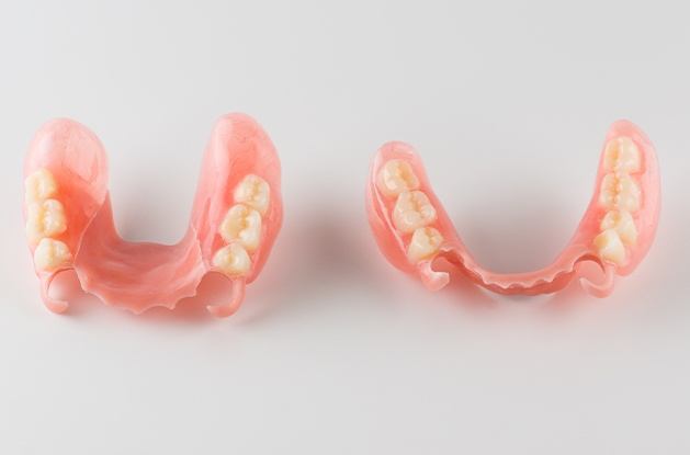 two partial dentures