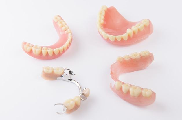 four types of dentures