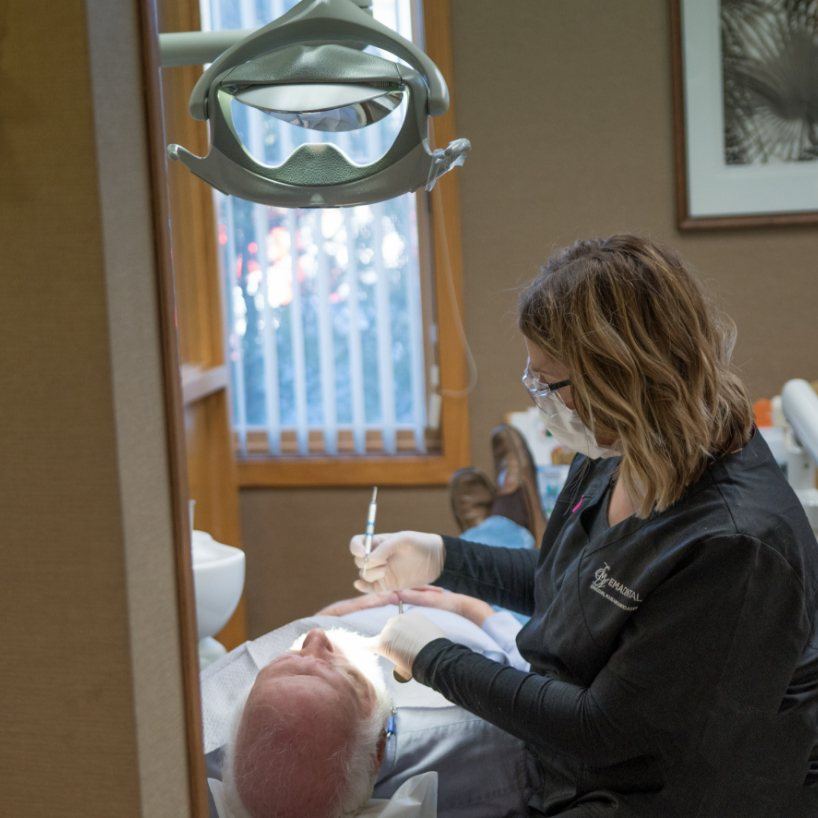 EMA dental dentist working with patient