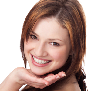 happy woman with healthy smile